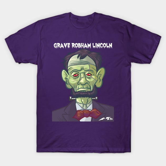 Grave Robham Lincoln T-Shirt by TalesOfAbsurdity